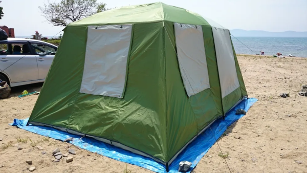 Палатка - шатер двухкомнатная 460х300х250см. / Палатка - дом
